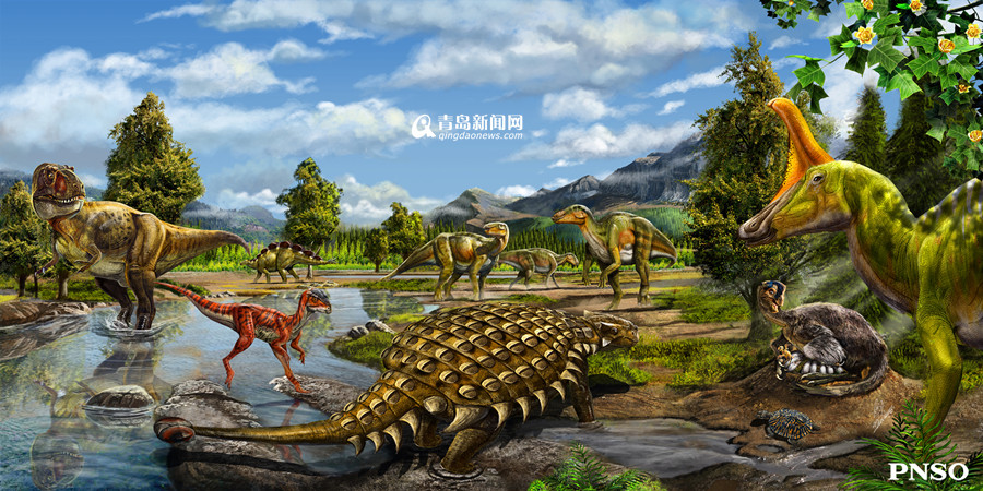 高清：一大波恐龙来袭 棘鼻青岛龙首次回家