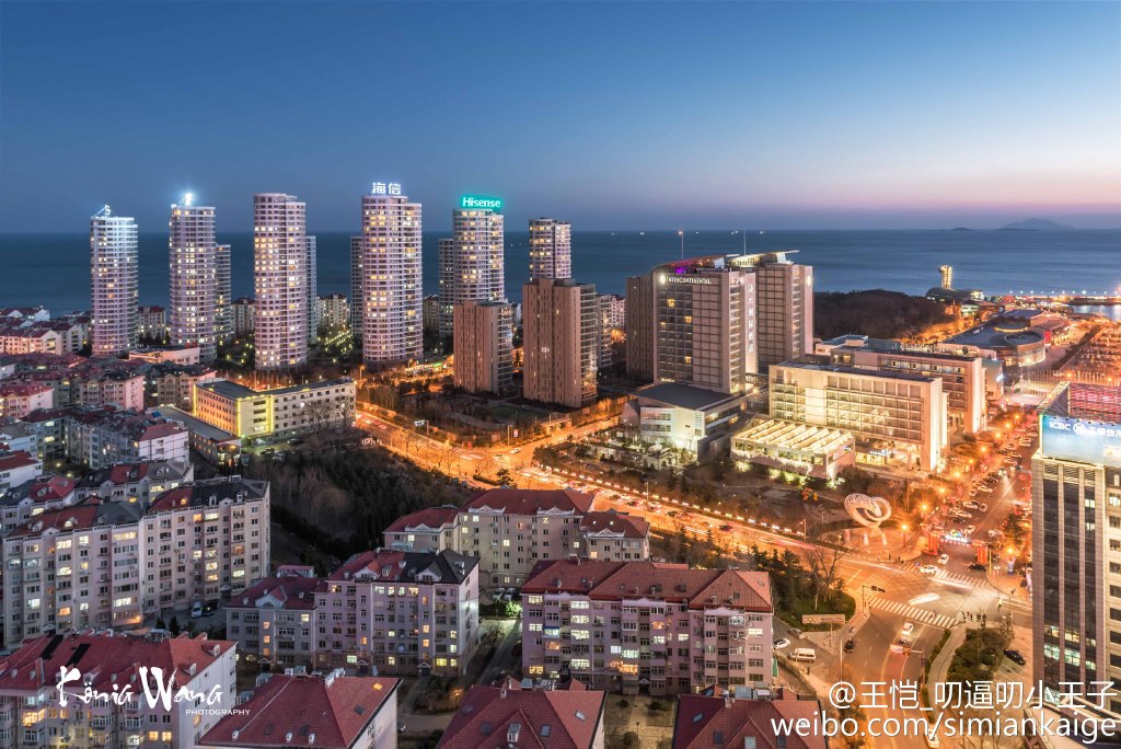 高清:青岛夜景都市大片来袭 灯火辉煌颜值爆表