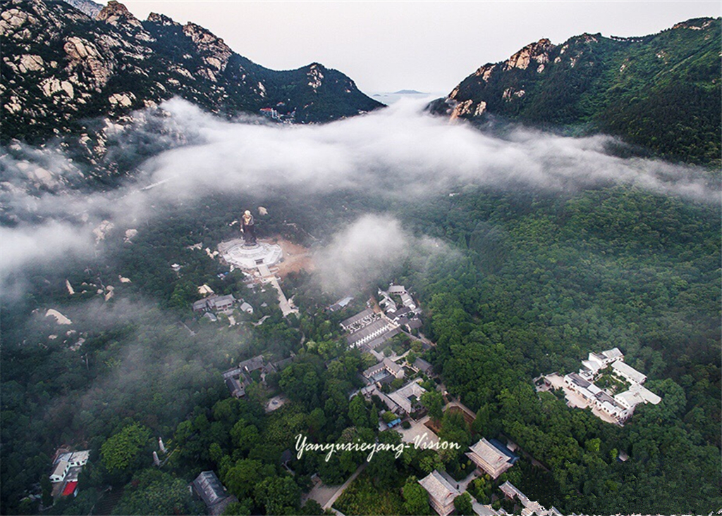 上帝视角看崂山太清宫