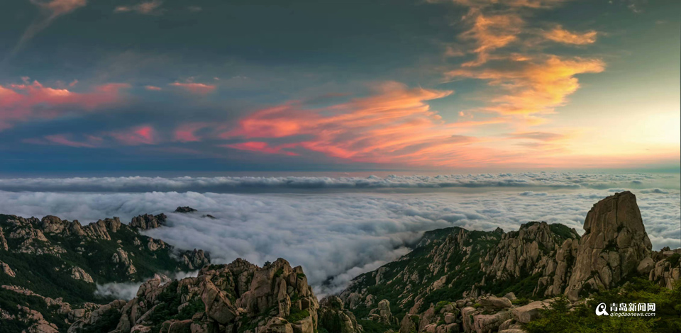 高清:镜头定格青岛四季美景 云山雾海仙境飘渺