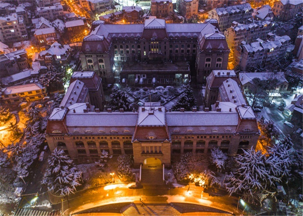 航拍胶澳总督府旧址