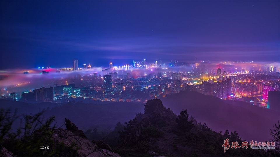 治愈系美图来袭！实拍青岛平流雾美景