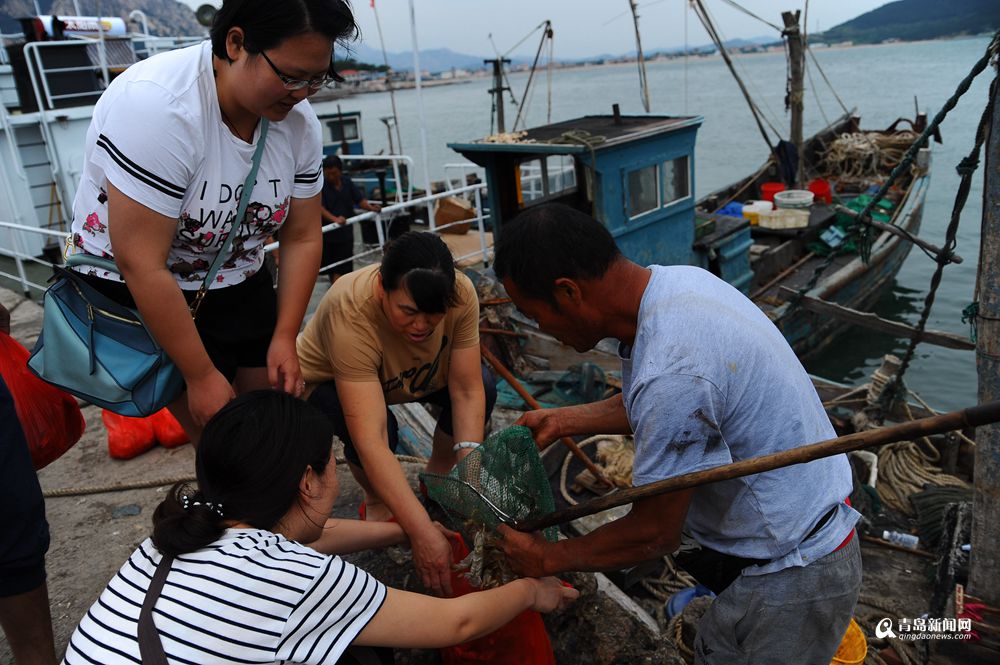 不时有渔船靠岸