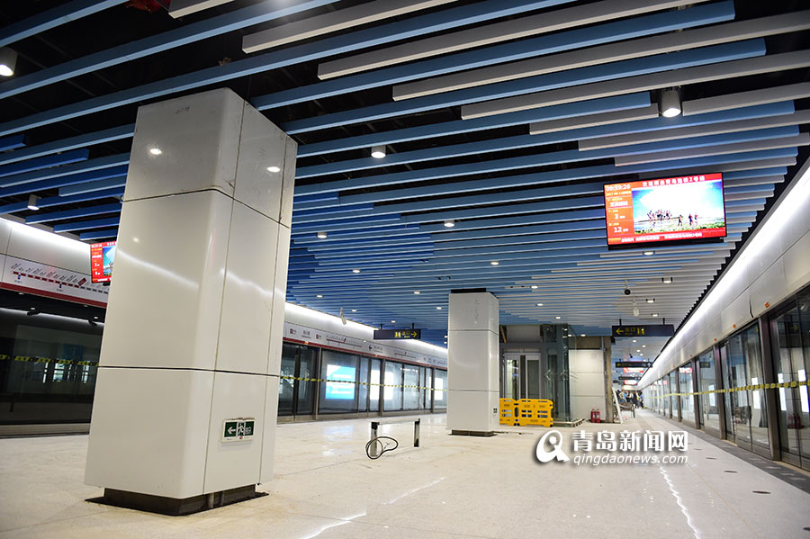 探访2号线海川路站 顶棚如海浪涌动 探访2号线海川路站 顶棚如海浪涌动